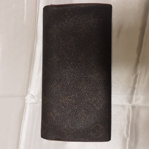 Authentic Louis Vuitton Long Leather Monogrammed Wallet Vintage - Picture 4 of 6